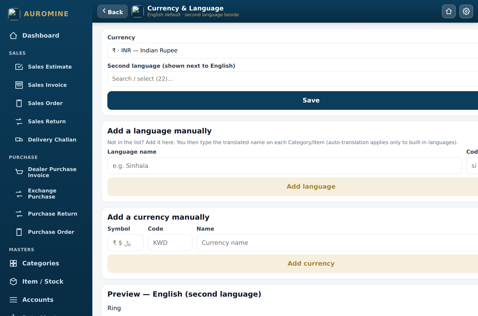 Languages
